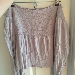 Purple off the shoulder top